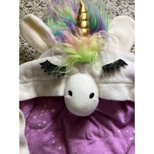 Unicorn One Piece Sleepwear Halloween Costume Cream White XL